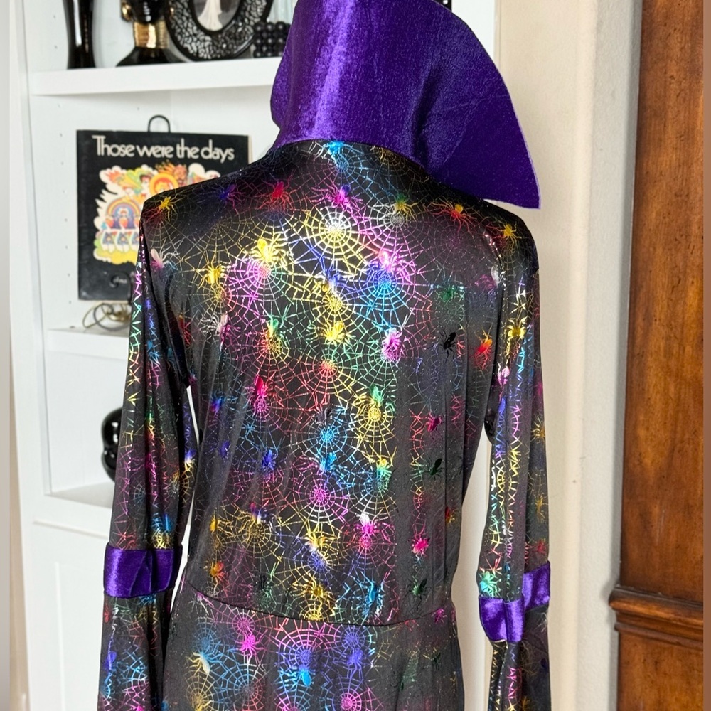 Halloween Costume Robe‎ Colorful Spider Print - Picture 6 of 8